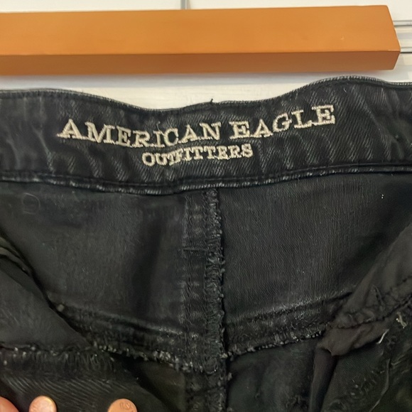 Women’s Black Denim Mini Skirt - Picture 3 of 5